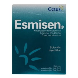 ESMISEN (KETOROLACO/TIAMINA/PIRIDOXINA/CIANOCOBALAMINA) AMP 1ML C2