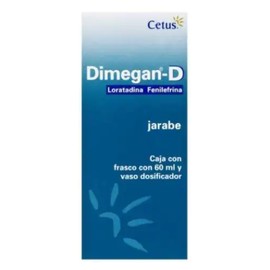 DIMEGAN D (LORATADINA/FENILEFRINA) JARABE 10MG/40MG 60ML