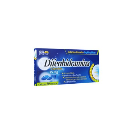 DIFENHIDRAMINA CAP 25MG C10 GELPHARMA