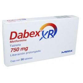 DABEX XR (METFORMINA) TAB 750MG C30