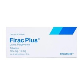 FIRAC PLUS (LISINA/PARGEVERINA) TAB 125/10MG C20