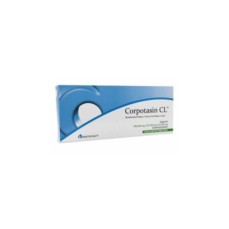 CORPOTASIN CL (BICARBONATO POTASICO/CLORURO DE POTASIO/LISINA) TAB C50