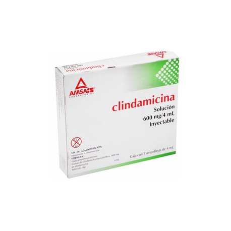 CLINDAMICINA AMP 600MG/4ML C5 AMSA