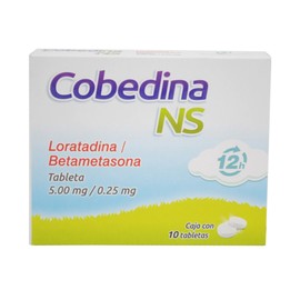 COBEDINA NS (LORATADINA/BETAMETASONA) TAB 5MG/0.25MG C10