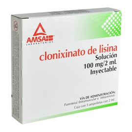 CLONIXINATO DE LISINA AMP 100MG/2ML C5