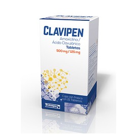 CLAVIPEN (AMOXICILINA/CLAVULANATO) TAB 500/125MG C10