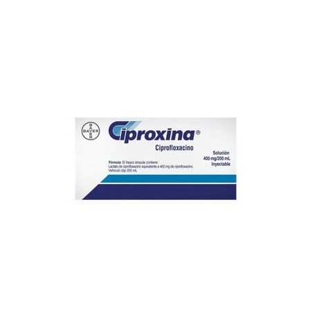CIPROXINA (CIPROFLOXACINO) FCO AMP 400MG/200ML C1